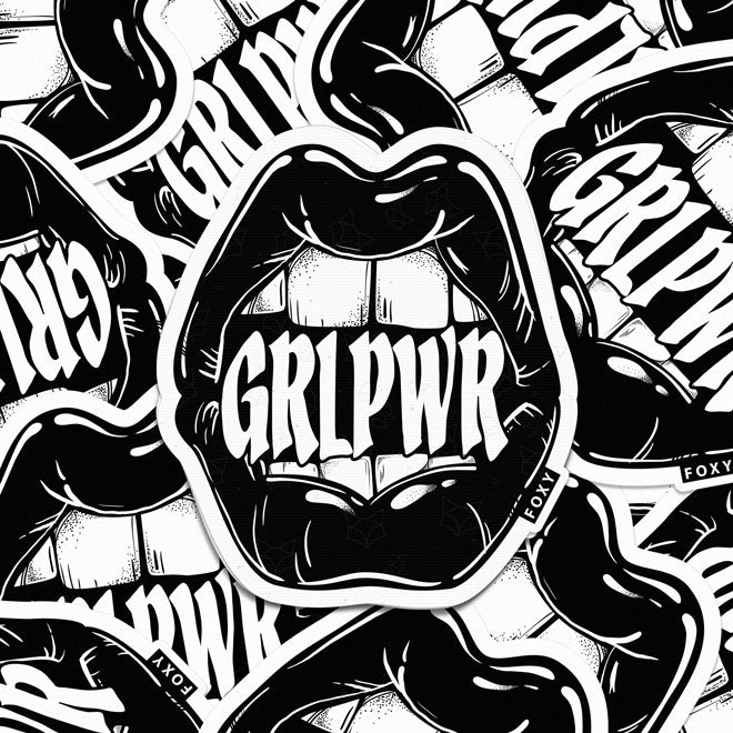 Grl Pwr Lips - Sticker