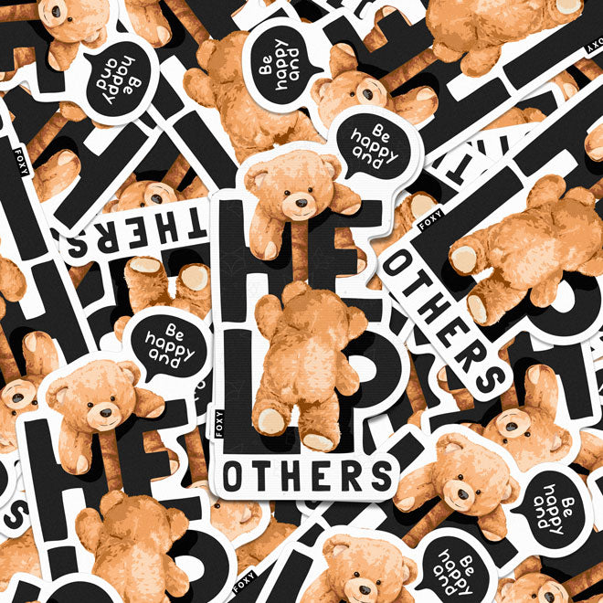 Helpful Teddy - Sticker