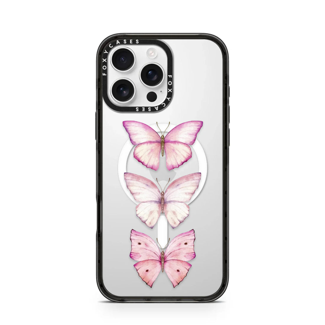 Pink Butterflies x3