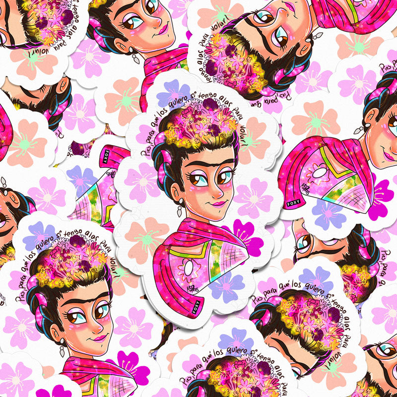 Frida Flowers - Sticker