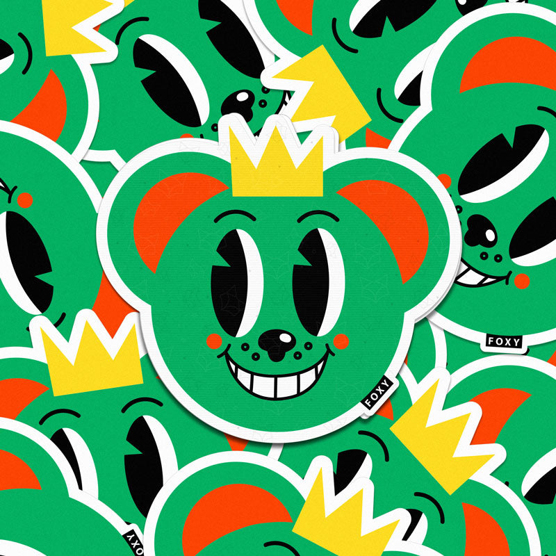 Green Dope Face - Sticker