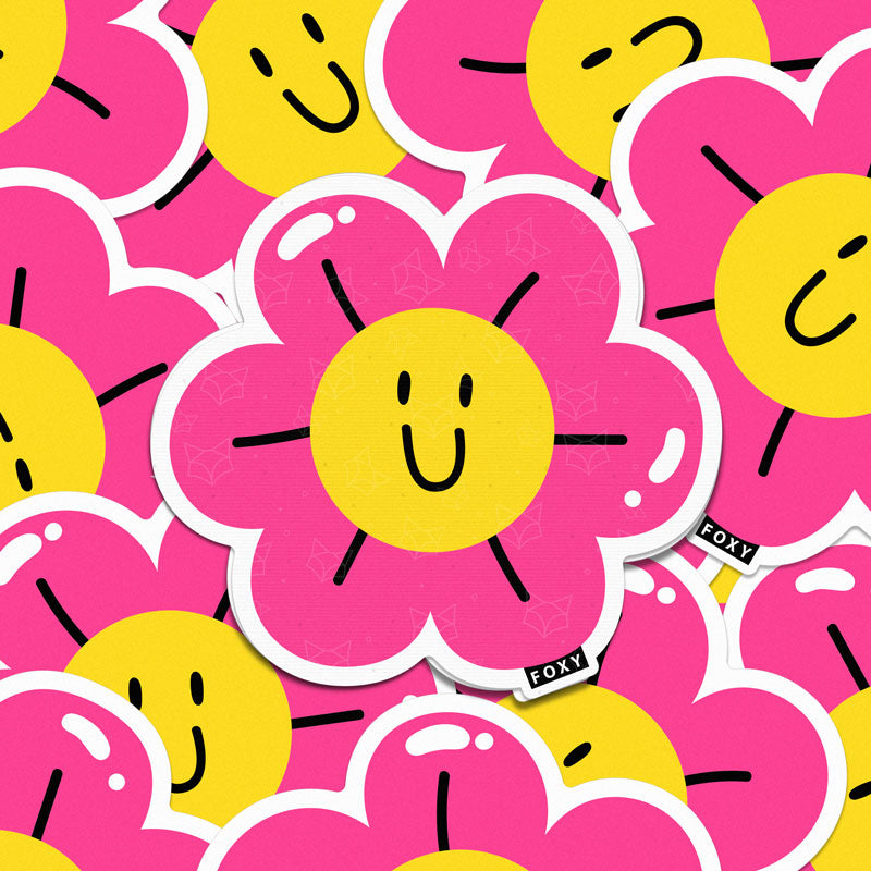 Happy Flower - Sticker