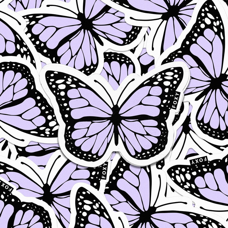 Mariposa Lila - Sticker