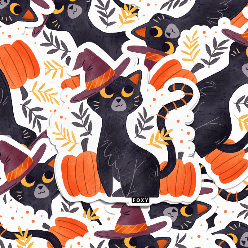 Pumpkin Cat - Sticker