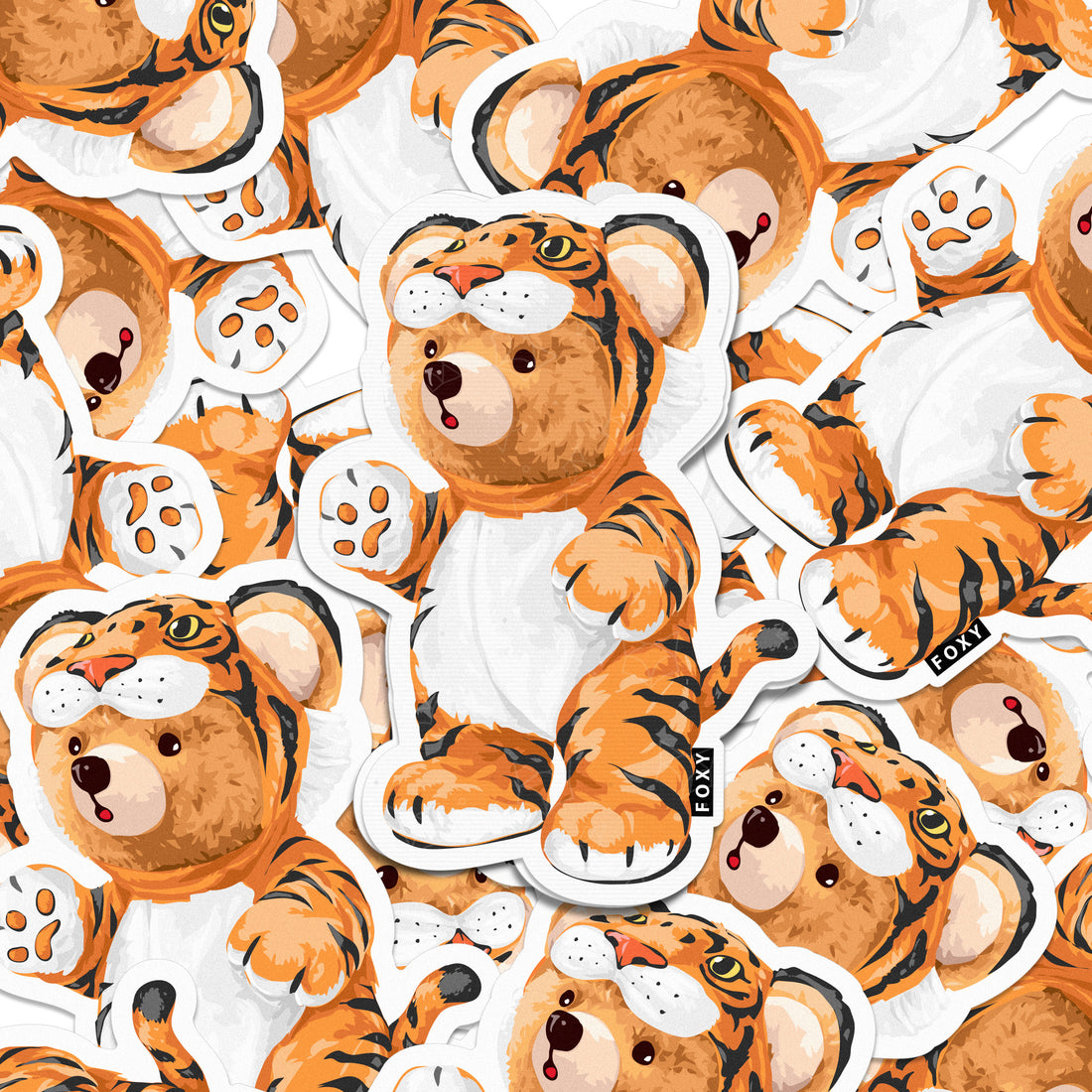 Tiger Teddy - Sticker