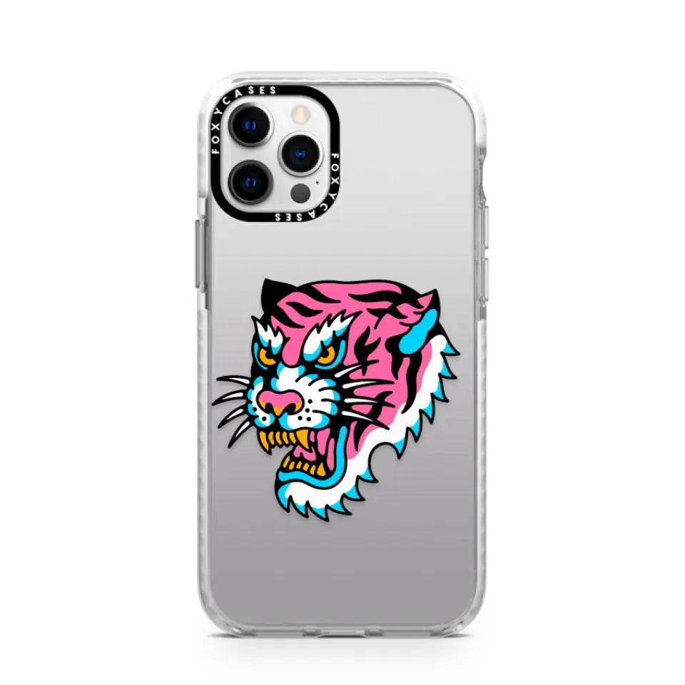 Pink Blue Traditional Tiger